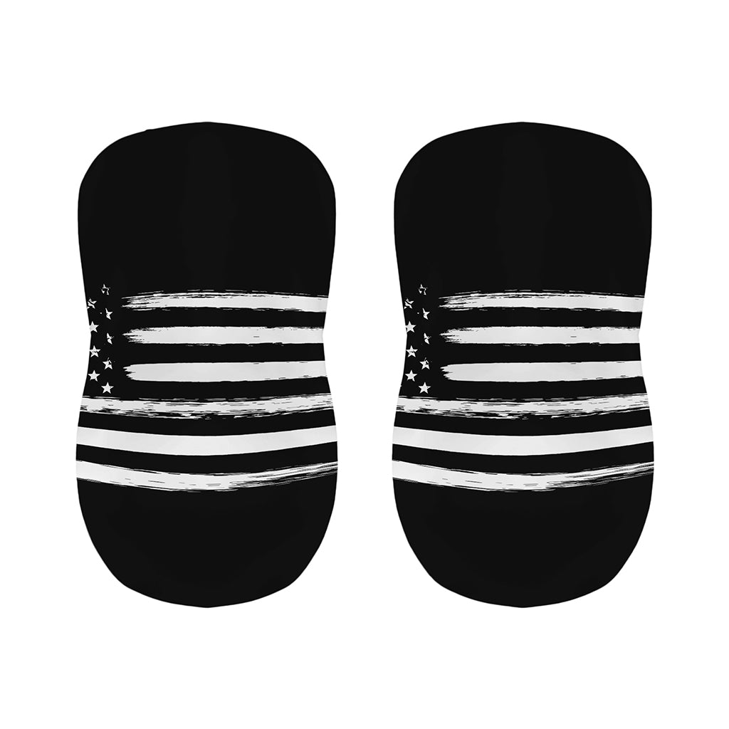 Black And White USA Flag Print Bar Stool Covers