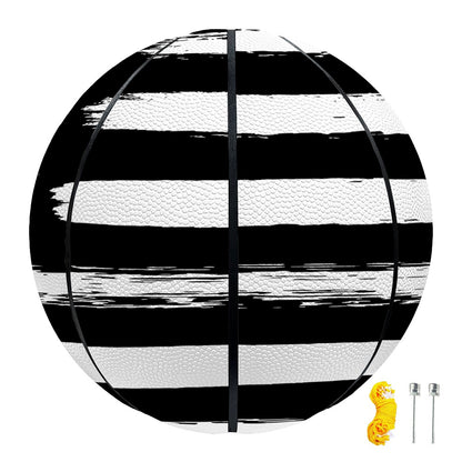 Black And White USA Flag Print Basketball