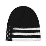 Black And White USA Flag Print Beanie
