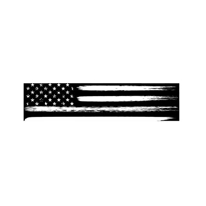 Black And White USA Flag Print Bed Runner