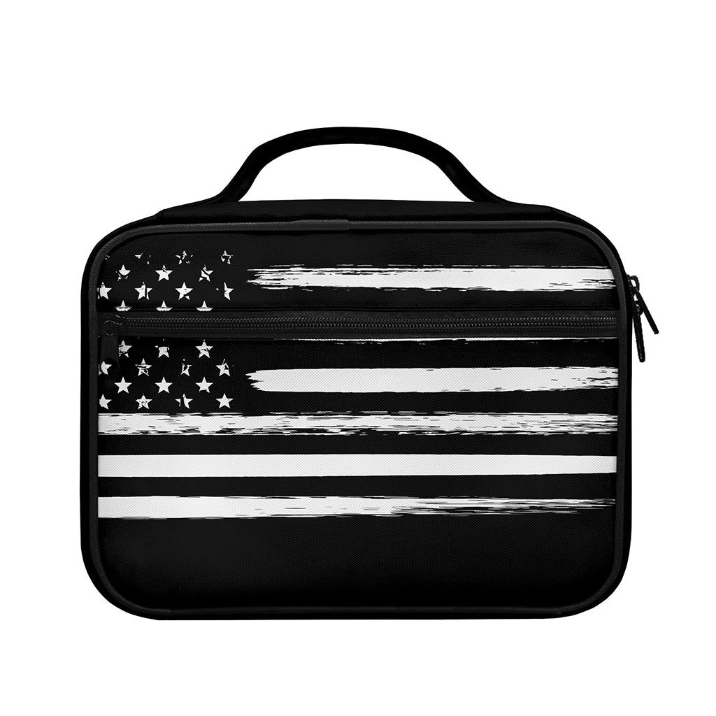 Black And White USA Flag Print Briefcase Bible Bag