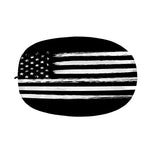 Black And White USA Flag Print Car Side Mirror Covers