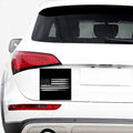 Black And White USA Flag Print Car Sticker