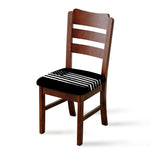 Black And White USA Flag Print Chair Cushion Cover