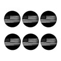 Black And White USA Flag Print Coaster Set