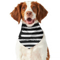 Black And White USA Flag Print Dog Bandana