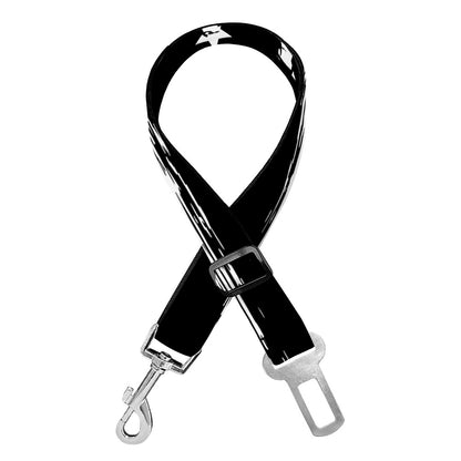 Black And White USA Flag Print Dog Seat Belt