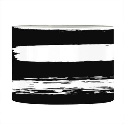 Black And White USA Flag Print Drum Lamp Shade