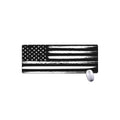 Black And White USA Flag Print Extended Mouse Pad