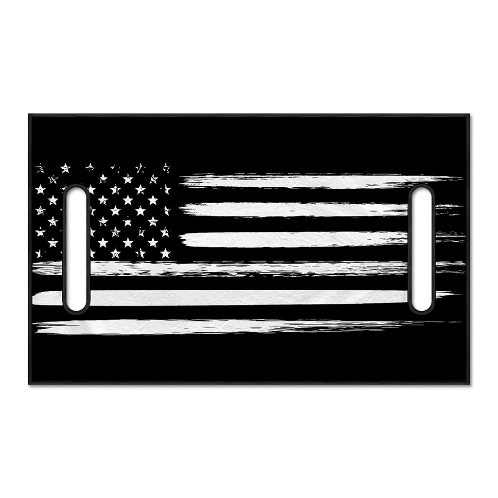Black And White USA Flag Print Golf Cart Seat Cover