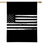 Black And White USA Flag Print House Flag