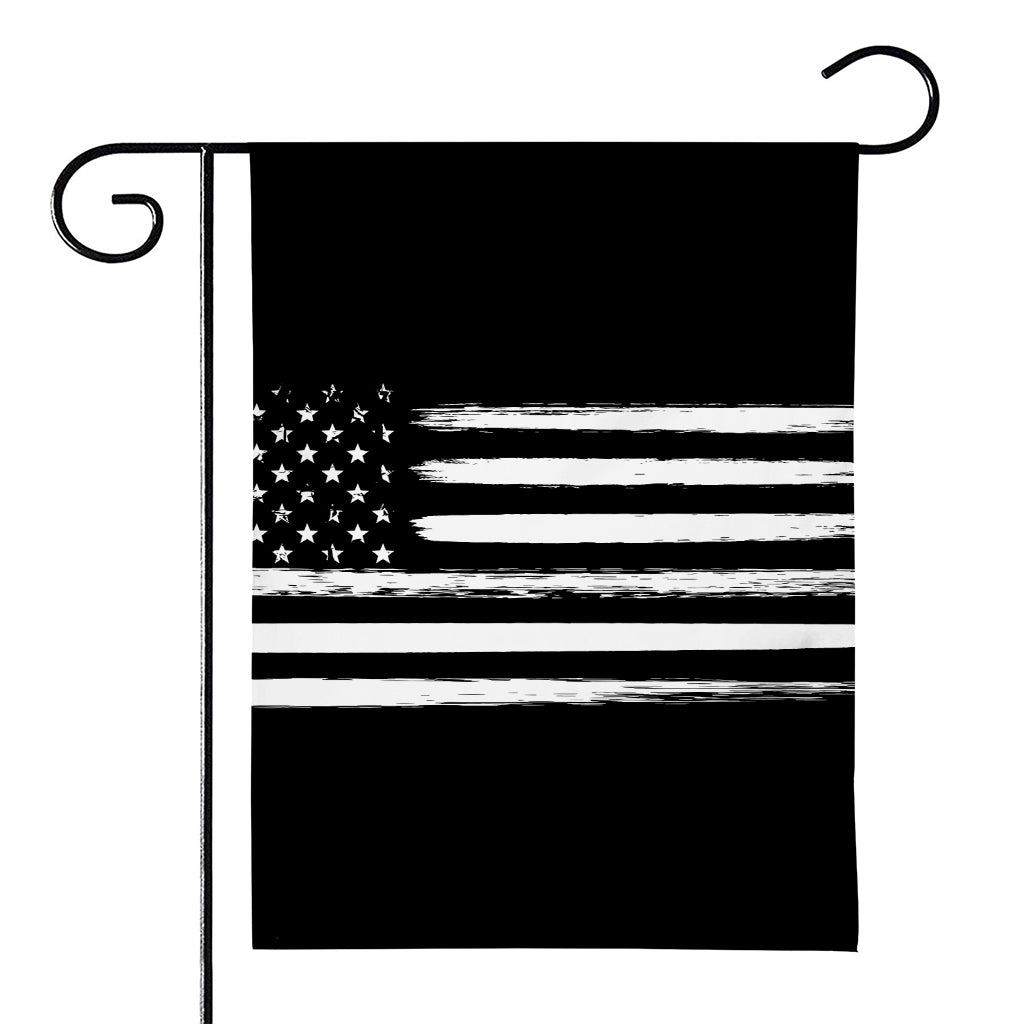 Black And White USA Flag Print House Flag