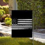 Black And White USA Flag Print House Flag