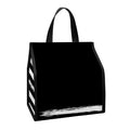 Black And White USA Flag Print Insulated Lunch Tote