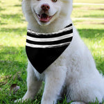 Black And White USA Flag Print Over The Collar Dog Bandana