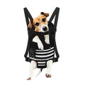 Black And White USA Flag Print Pet Carrier Backpack