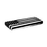 Black And White USA Flag Print Piano Keyboard Cover