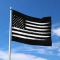 Black And White USA Flag Print Polyester Flag