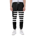 Black And White USA Flag Print Joggers