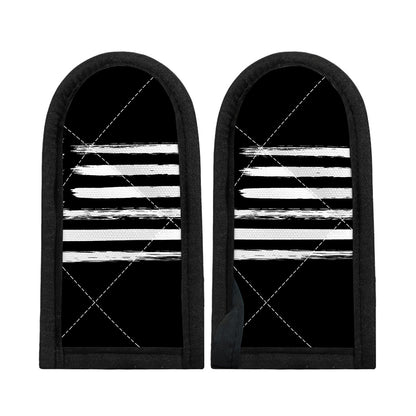 Black And White USA Flag Print Skillet Handle Cover
