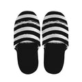 Black And White USA Flag Print Slippers