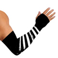 Black And White USA Flag Print Sun Protection Arm Sleeves