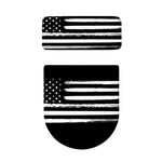 Black And White USA Flag Print Toilet Lid And Tank Cover Set