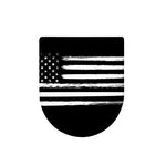 Black And White USA Flag Print Toilet Lid Cover