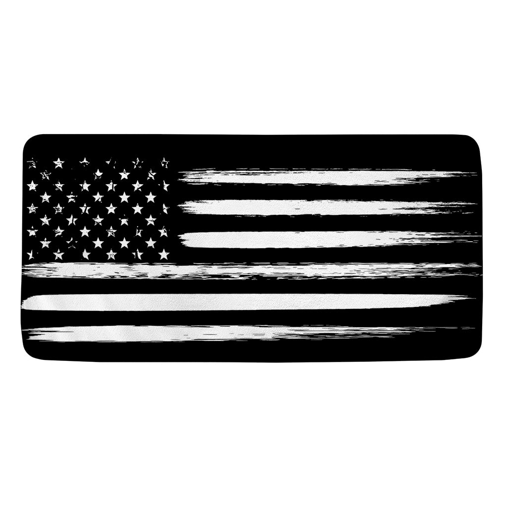 Black And White USA Flag Print Towel