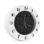Black And White Video Game Pattern Print Alarm Clock