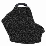 Black And White Video Game Pattern Print Baby Seat Cover