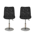 Black And White Video Game Pattern Print Bar Stool Covers