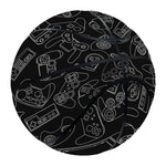 Black And White Video Game Pattern Print Basketball