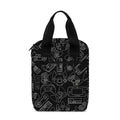 Black And White Video Game Pattern Print Bible Tote Bag