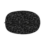 Black And White Video Game Pattern Print Car Side Mirror Covers