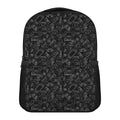 Black And White Video Game Pattern Print Casual Backpack