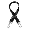 Black And White Video Game Pattern Print Dog Seat Belt