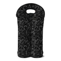 Black And White Video Game Pattern Print Double Neoprene Wine Tote