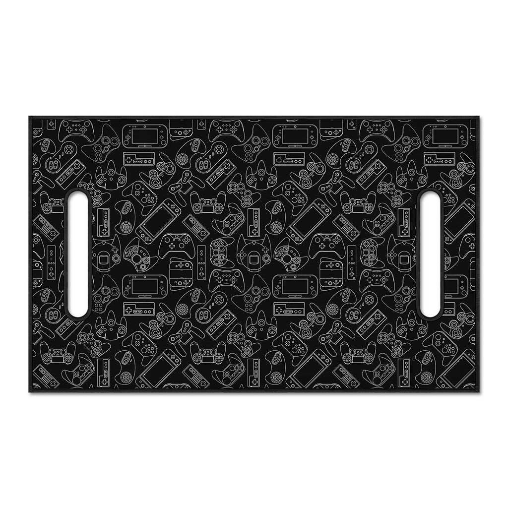 Black And White Video Game Pattern Print Golf Cart Seat Cover