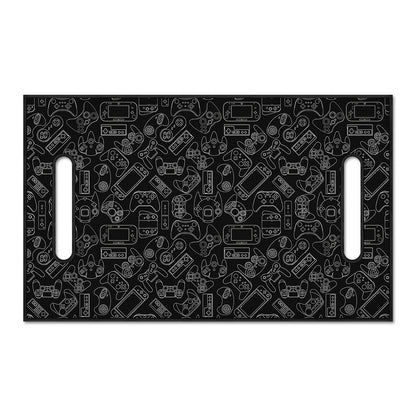 Black And White Video Game Pattern Print Golf Cart Seat Cover