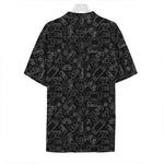 Black And White Video Game Pattern Print Hawaiian Shirt