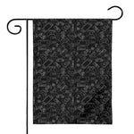 Black And White Video Game Pattern Print House Flag