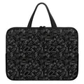 Black And White Video Game Pattern Print Laptop Sleeve With Handle
