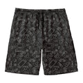 Black And White Video Game Pattern Print Men's Swim Trunks