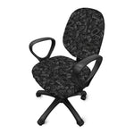 Black And White Video Game Pattern Print Office Chair Cover
