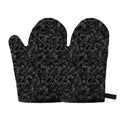Black And White Video Game Pattern Print Oven Mitts