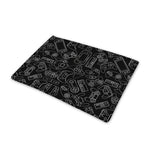 Black And White Video Game Pattern Print Pet Cooling Mat Cover