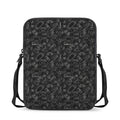 Black And White Video Game Pattern Print Rectangular Crossbody Bag