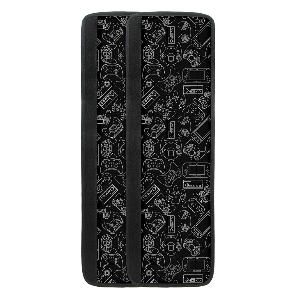 Black And White Video Game Pattern Print Refrigerator Handle Covers