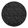 Black And White Video Game Pattern Print Round Blanket